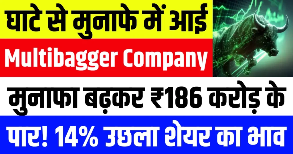 घाटे से मुनाफे में आई यह Multibagger Company, मुनाफा बढ़कर ₹186 करोड़ के पार, 14% उछलें शेयर
