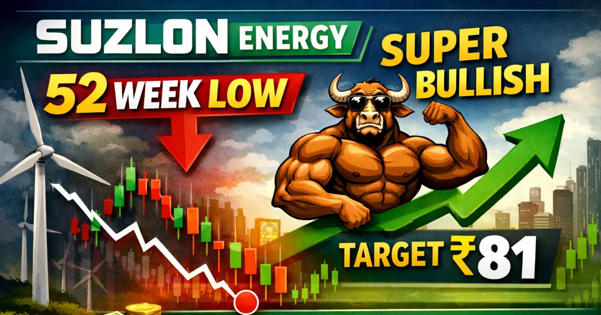 Suzlon Energy पहुंचा 52 वीक लों पर, फिर भी एक्सपर्ट हुए सुपर बुलिश, दिया ₹81 का बड़ा टारगेट, मिलेगा 54% का बंपर रिटर्न!